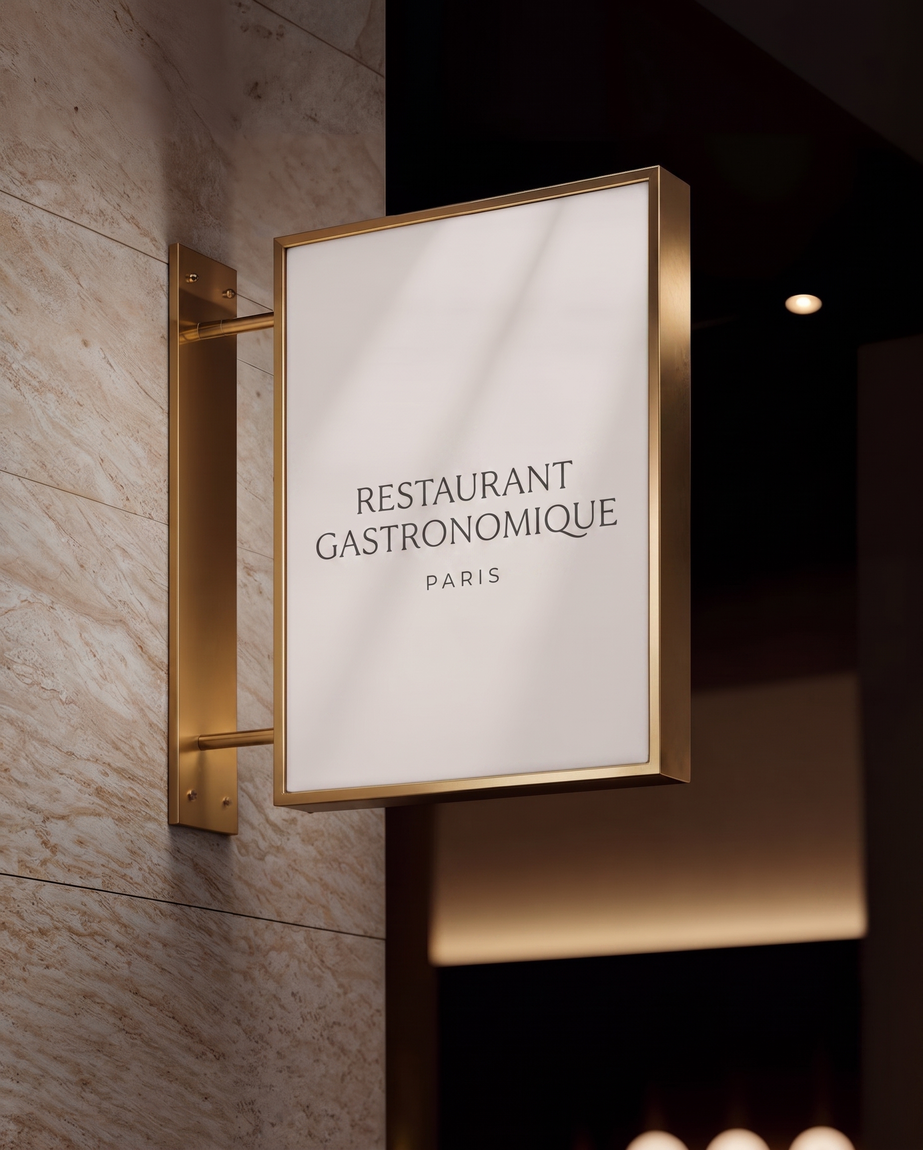 Devanture de restaurant en secteur protégé, dossier ERP, THE GALLERY LL